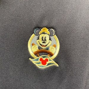Men’s Disney Cruiseline Nike Dry Fit Polo Shirt Size Medium Mickey Mouse